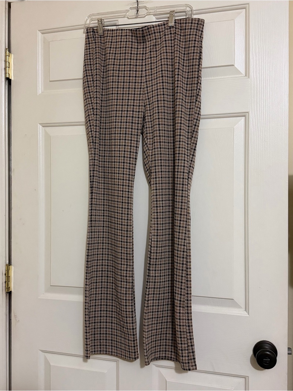 NWT American Eagle AE Houndstooth Stretch Kick Flare Pants Size Medium M